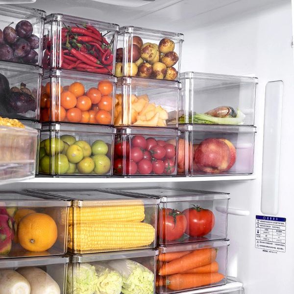

storage bottles & jars transparent airtight pantry pasta box multigrain sealed container plastic refrigerator with lid cereal