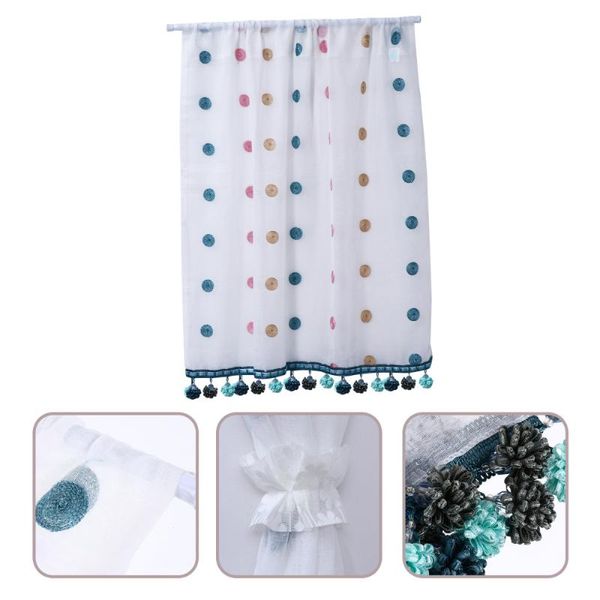 

curtain & drapes 1pc delicate partition door short lace half