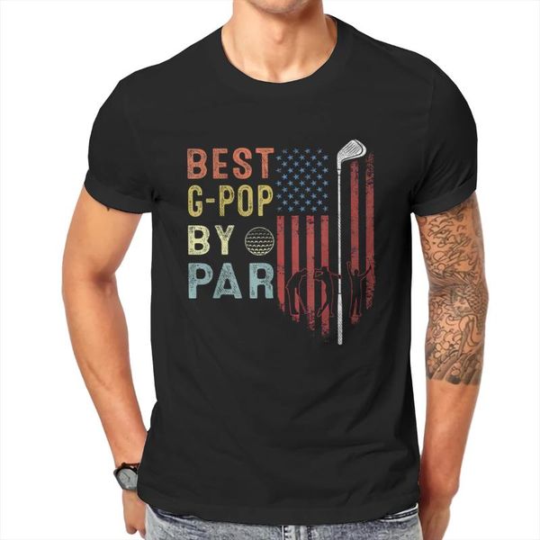 

men's t-shirts g by par flag father's day golfing t shirt men summer t-shirt, White;black