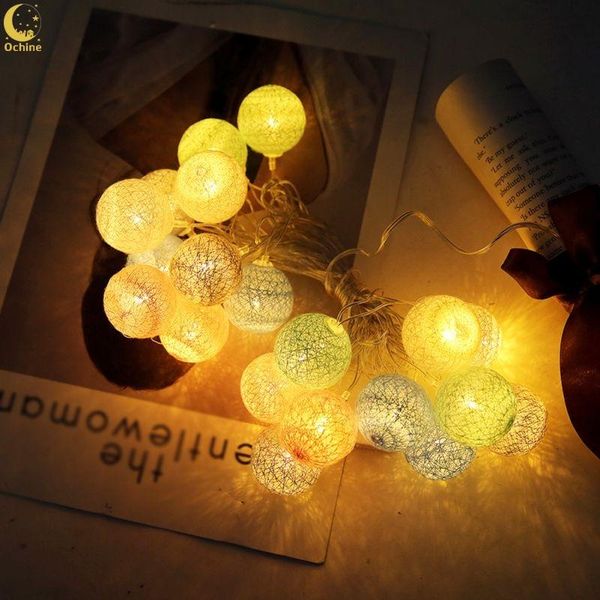 

ochine 4m luminaria led rattan balls fairy string decorative lights battery operated christmas outdoor wedding decoration party