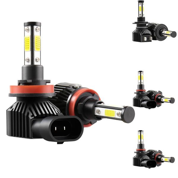 

car headlights led headlight bulb 6000k 14000lm high bright head light lamp plug fog