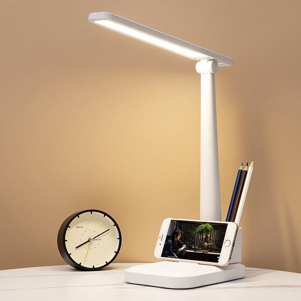 

folding led desk table lamp touch dimming eye protection student dormitory children's bedroom bedside night lights lamps