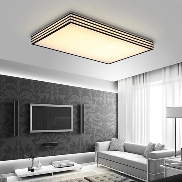 

ceiling lights minimalist led chandelier lamp for living room bedroom kitchen luminaria black acrylic lampshade