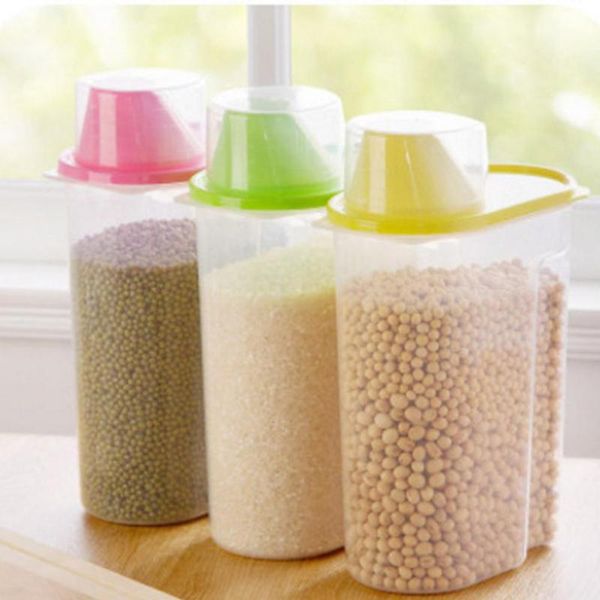

storage bottles & jars hobbylane 2.5l kitchen food cereal box bean rice large capacity container