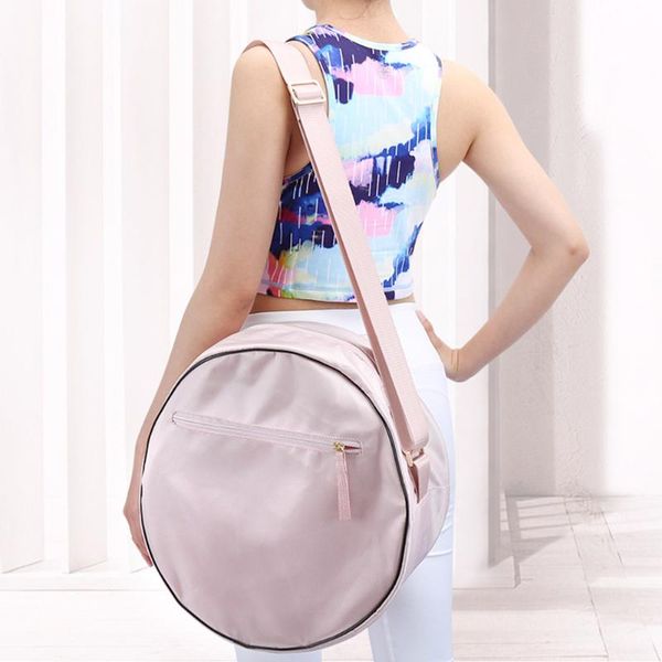 

evening bags zipper closure durable sports yoga bag large capacity adjustable strap fitness with pocket fashion single shoulder circle wheel