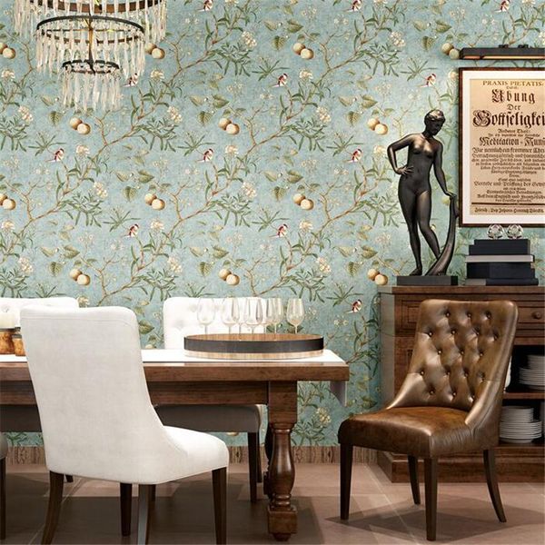 

wallpapers wellyu american pastoral wallpaper retro do the old apple tree papel de parede living room background wall paper