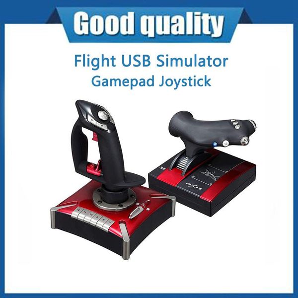 

game controllers & joysticks pxn-2119 flight usb simulator gamepad joystick for pc/desksimulation aircraft vibration controller accessor