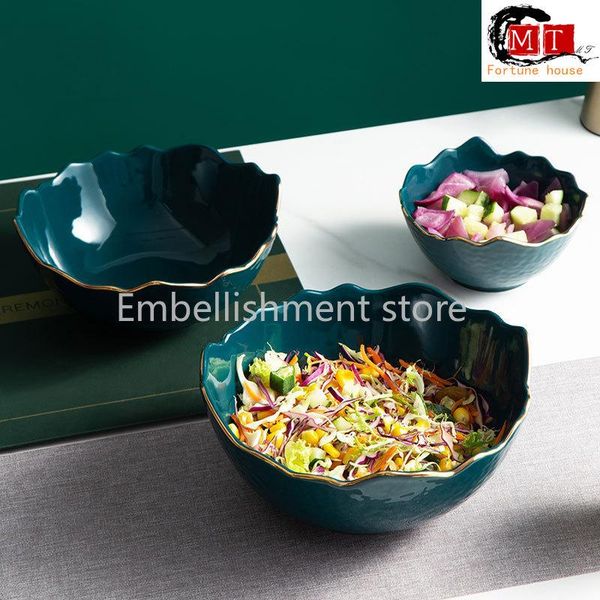 

bowls nordic ceramic phnom penh light luxury dried fruit snack storage plate modern model room home creative tea table decoration