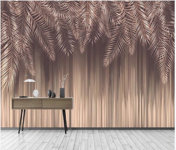 

custom po wallpapers 3d murals modern european abstract hand painted rainforest plant living room background wall papers