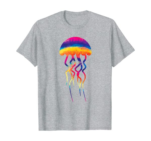 

marine biologist gift 'tie dye jellyfish' jellyfish t-shirt, White;black