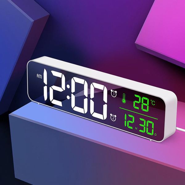 

other clocks & accessories nordic music led digital alarm clock for kids bedroom temperature snooze function desk table home decor