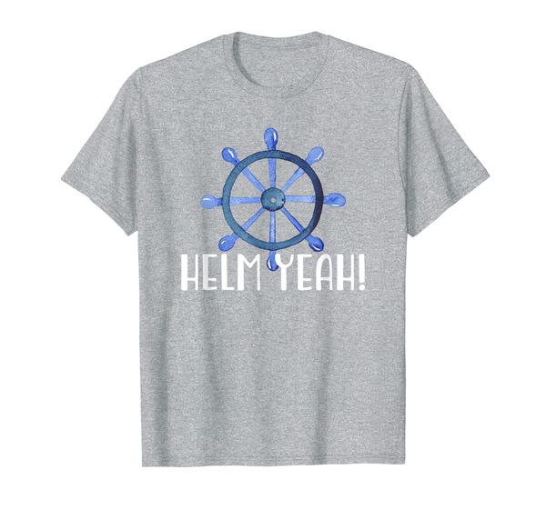 

helm yeah ship captain t-shirt, White;black