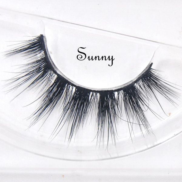 

pc real mink eyelashes thick handmade full strip lashes cruelty reuse natural long false extension-sunny