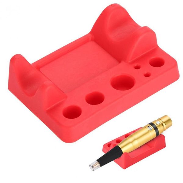 

temporary tattoos red silicone tattoo tool holder microblading pigment ink cup pen stand makeup accessories permanent