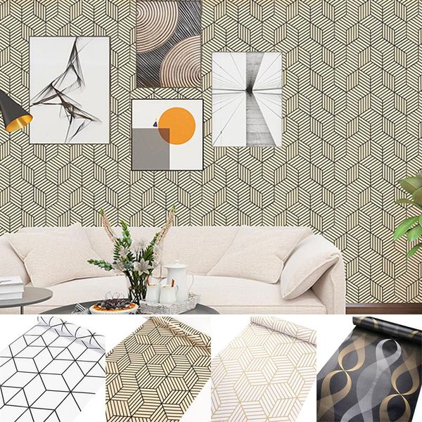 

wallpapers wallpaper self-adhesive thickening geometric waterproof wall sticker pvc for decoration of living room