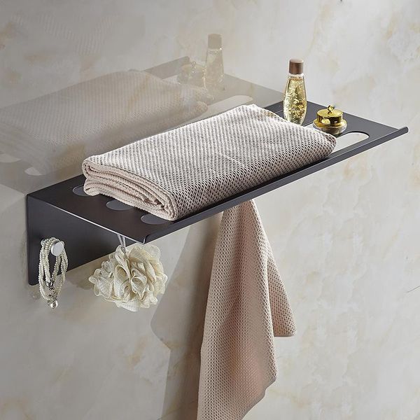 

towel racks bathroom black shelf with bar, space aluminum shelf, rack