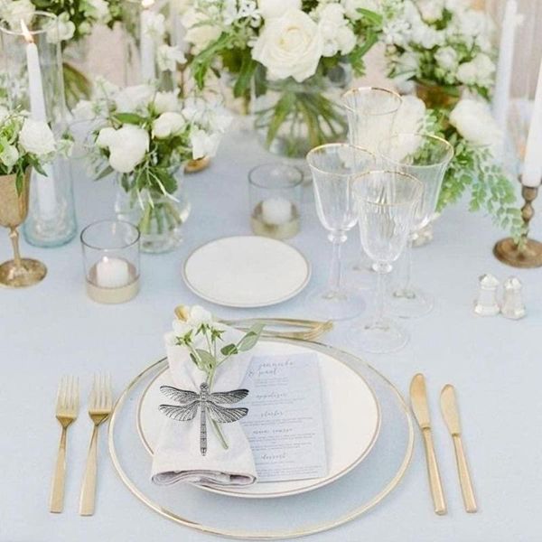 

napkin rings dragonfly ring diy el wedding banquet table decoration paper buckle towels drip metal 1pc display h w8w1