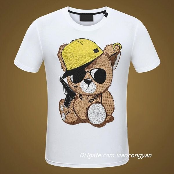 

2021 new summer cotton tshirt floral snake embroidery fashion short sleeve t shirt men brand t-shirt men luxury homme #6610 t-shirt, White;black