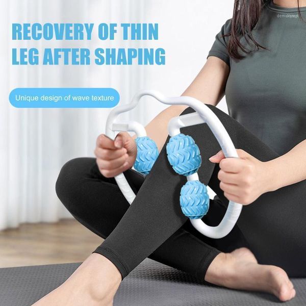 

manual body slimming roller massager four-wheel handheld pain relief cellulite massage tools for arm leg neck dropship1