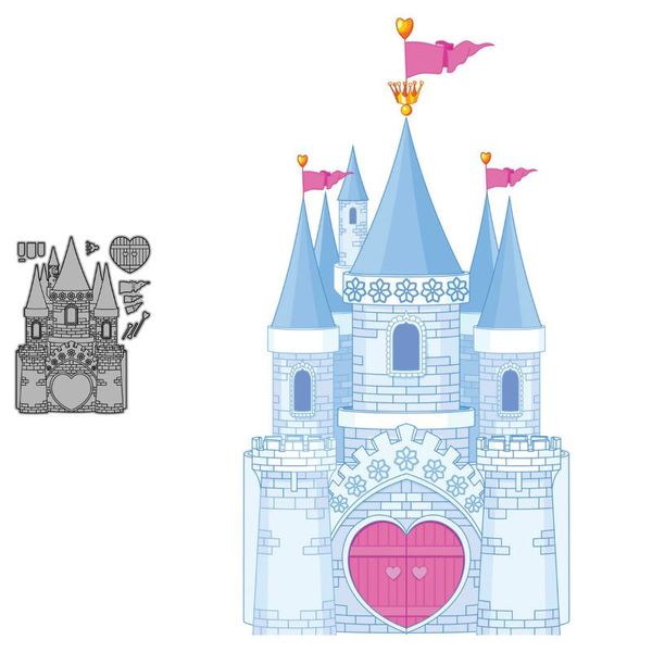 

painting supplies fairy tale love castle scrapbooking paper die cut stencils metal craft cutting dies embossing for crads making 2021