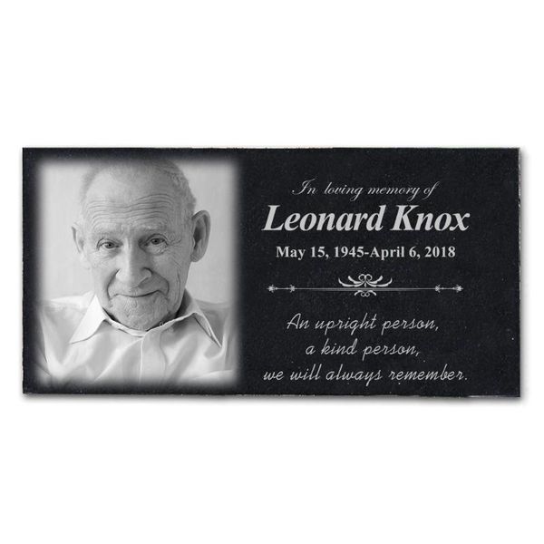 

can engrave pos for loved one's death memorial stone marble 2021 character gift - 12 x6 inches jsys modern frames