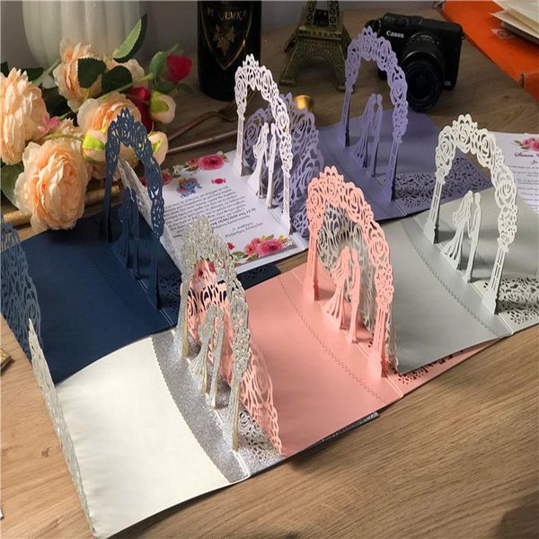 

greeting cards 50 european-style laser cutting wedding invitations 3d creative birthday party invitation custom