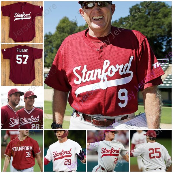 

custom 2021 ncaa stanford baseball college jersey brock jones drew bowser brendan beck edman stephen 25 piscotty youth adult, Blue;black