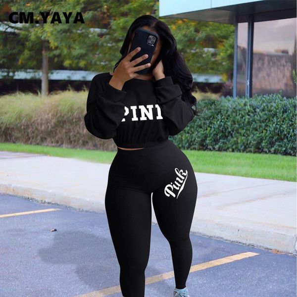 

active sweatsuit womens set knit pinnk sweater legging pants suit ribbed trasuit two piece set outfit 2021 springby air, White