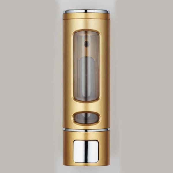 

liquid soap dispenser bathroom hand wall mounted pump shampoo hair conditioner for shower bath (gol