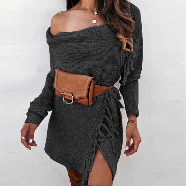 

women's sweaters autumn solid knit winter casual long sleeve button splicing cardigan coats fashion tassel shawl fhbv, White;black