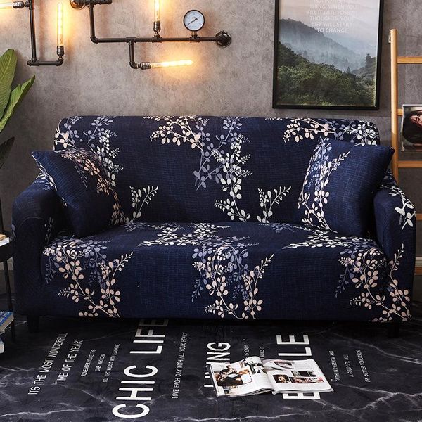 

chair covers microfine sofa for living room modern single, double and three couch cover printed full plant