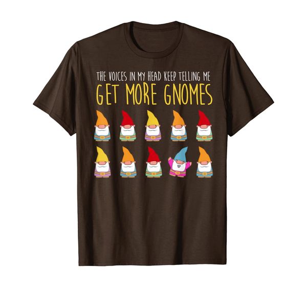 

voices tell me more gnomes shirt funny gardening gift, White;black