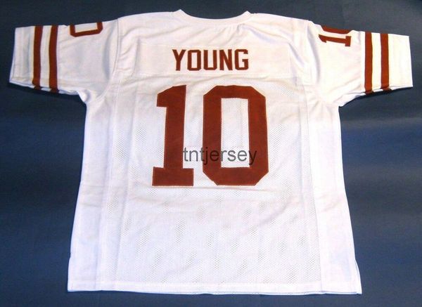 

custom vince young texas longhorns white jersey stitched add any name number, Black