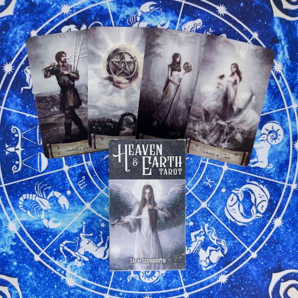 

trends heaven & earth tarot cards and pdf guidance divination deck entertainment party board game 78pcs/box