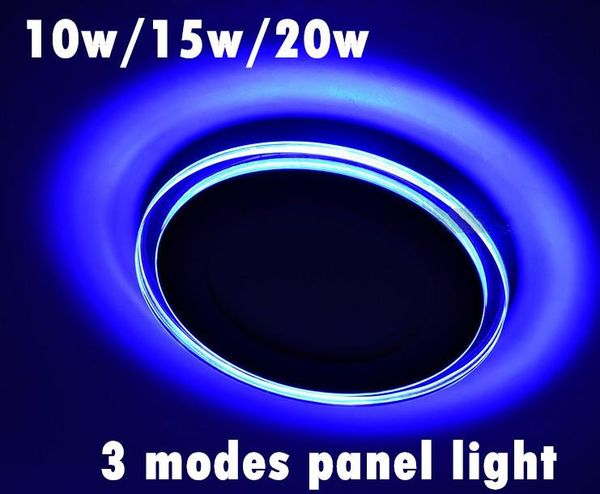 

panel lights 10w 15w 20w 3 mode acrylic led light indoor energy saving bright recessed ceiling down 5pcs/lot