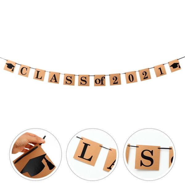 

party decoration 1 pc banner 2021 graduation season bunting flag supply