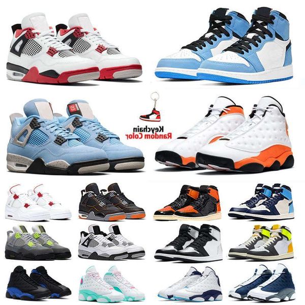 

1s og silver toe men basketball shoes sneakers 4 4s fire neon university blue 1 red flint 13s mens trainers sport goodgoodsneakers fashion