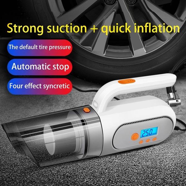 

vacuum cleaner 4 in 1 wired charging car air pump powerful auto tire pressure detection inflatable compressor