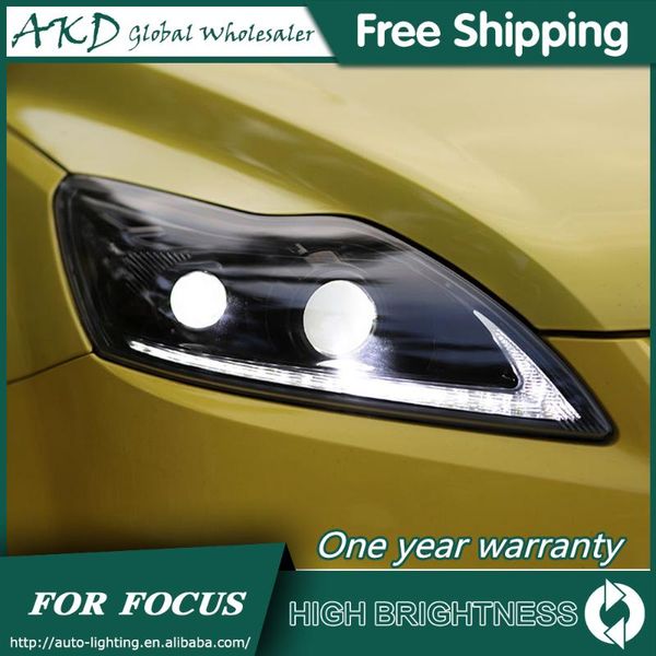 

other lighting system headlights for car focus 2009-2011 3 drl day running light head lamp led bi xenon bulb fog tuning accessory