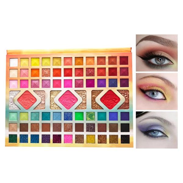 

eye shadow 84 colors eyeshadow pallete matte texture pearlescent glitter shiny rich color waterproof long lasting eyes makeup