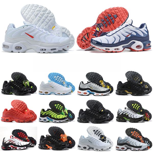 

classic mens running shoes shoe black white red camo frost tn plus ultra sports tns requin designer trainer sneakers 40-46