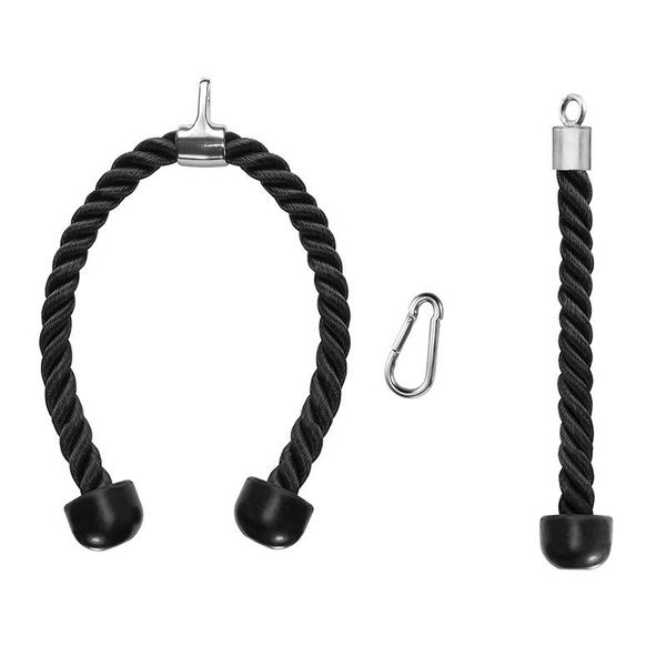 

tricep rope push pull down cord set for bodybuilding exercise gym workout home or use fitness body equipment accessories