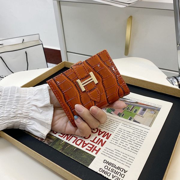

2021 purse crocodile pattern coin women women's ladies wallets leather new short wallet ltoai