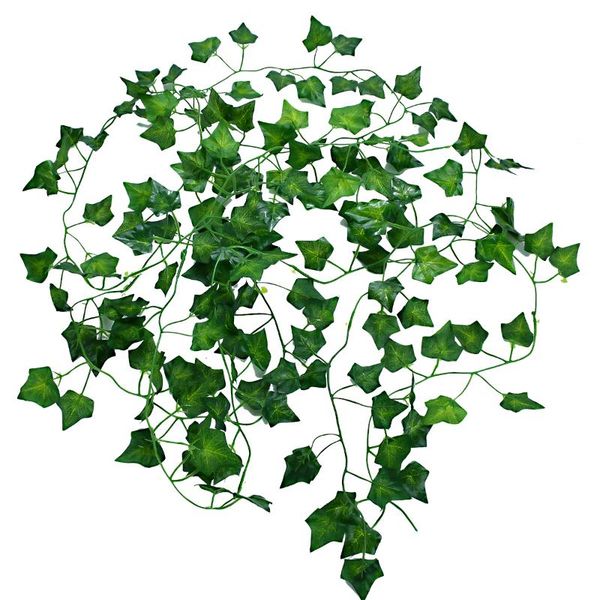 

decorative flowers & wreaths 1 piece 2.4m home decor artificial ivy leaf garland plants vine fake leaves foliage creeper green wreath wall
