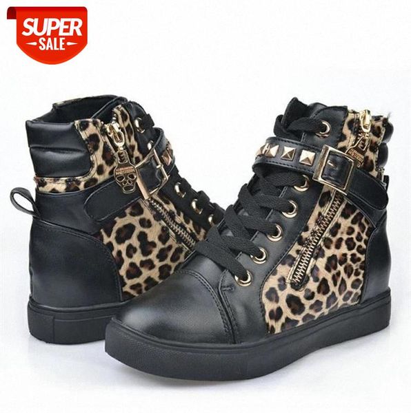 

Women Boots Luxury Leopard Ankle Boots 2020 Plus Size 41 Fashion Leather Zipper Motorcycle Shoes Botas Mujer Casual Women #Ly9l