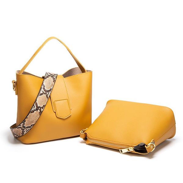 

evening bags fashion women's handbag bag casual all match snake pattern broadband shoulder crossbody large capacity composite purses