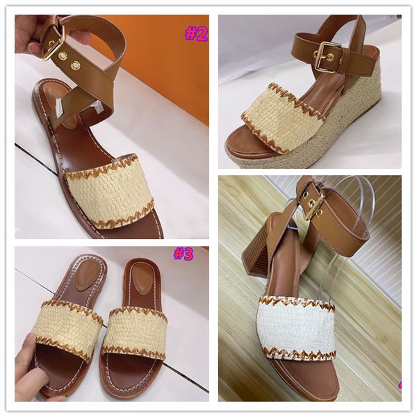 

fashion women's sandals designer design retro woven flat bottomed beach slippers comfortable indoor and outdoor personalized flower pat, Black