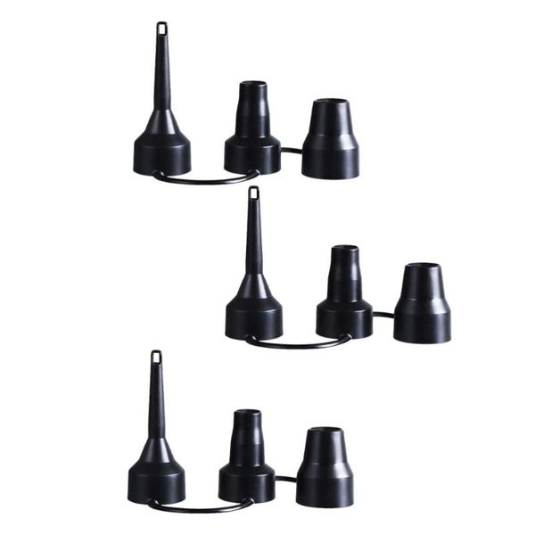 

bike pumps 3 sets nozzle pump head air inflator adaptor replacement nozzles