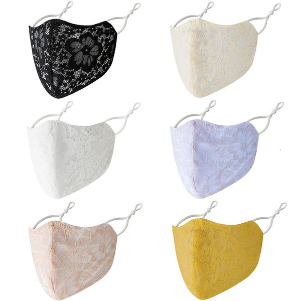 

lace can insert pm2.5 filter piece pure cotton soft breathable printed cloth mask