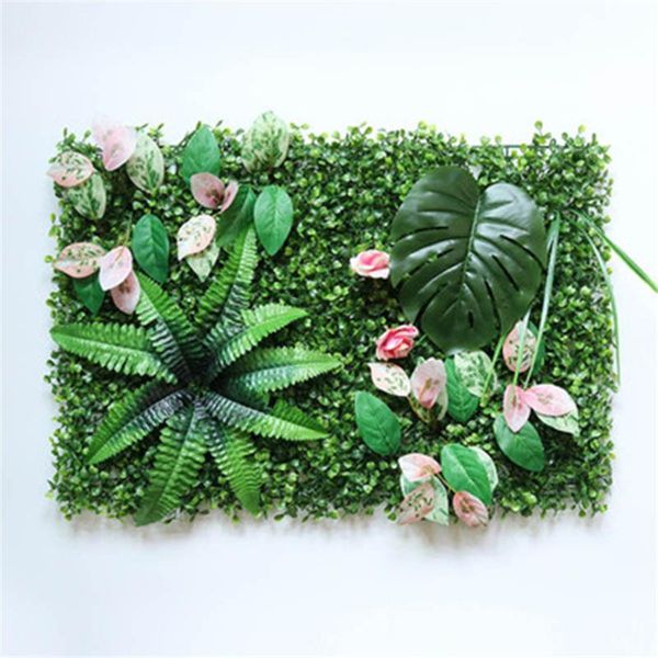 

decorative flowers & wreaths 2021 home decoration artificial plant lawn grass fake wall garden outdoor interior